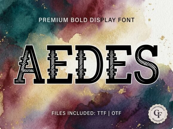 Aedes: A Decorative Font for Creative Projects
