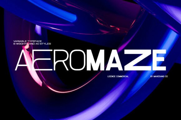 Aeromaze: A Modern Sans Serif Font for Creative Makers