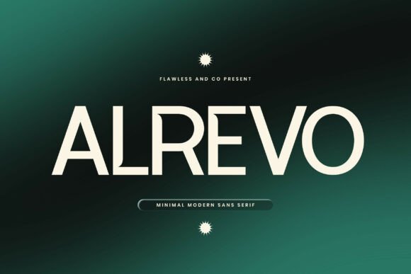 Alrevo: A Modern Sans Serif Font for Handmade Creations