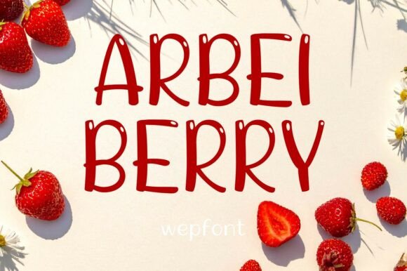 Arbei Berry: A Playful Display Font for Editorial Design