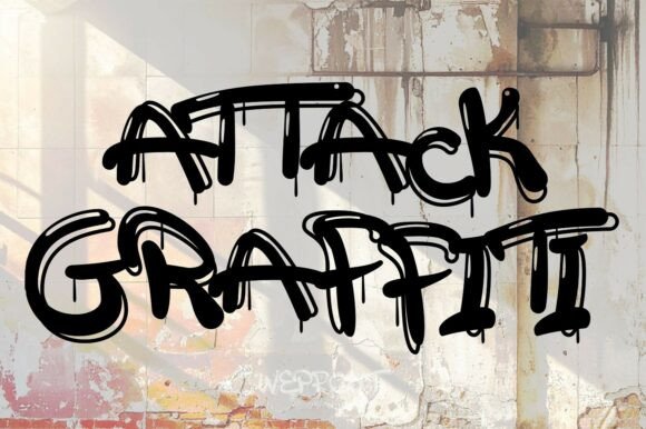 Attack Graffiti Font for Bold Web Design