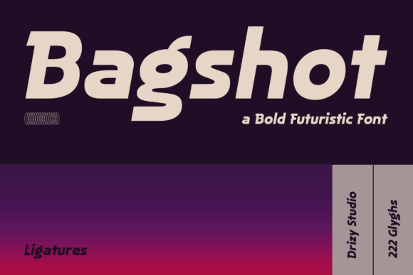 Bagshot – A Bold Futuristic Font for Modern Campaigns