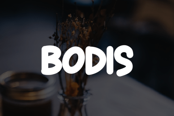 Bodis Font for Handmade Creations