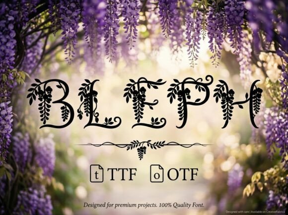 Enhance Your Brand with the Bleph Decorative Font