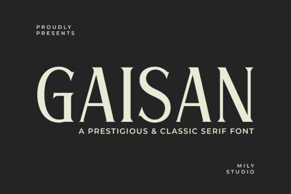 Gaisan: A Professional Serif Font for Your Brand