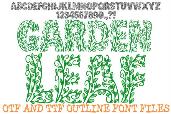 Garden Leaf Font for Business Branding