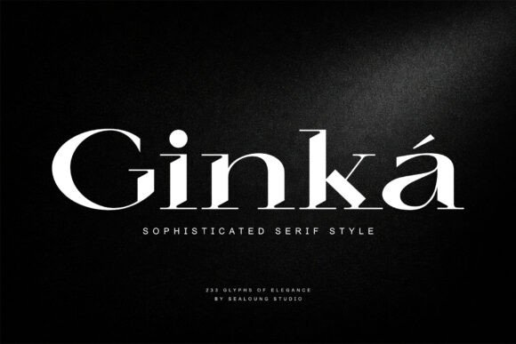 Ginka – A Sophisticated Serif Font for Branding