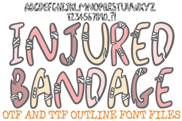 Injured Bandage Font Review
