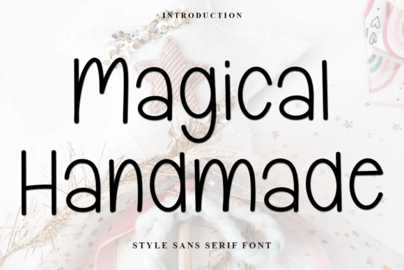 Magical Handmade Font for Craft Creations