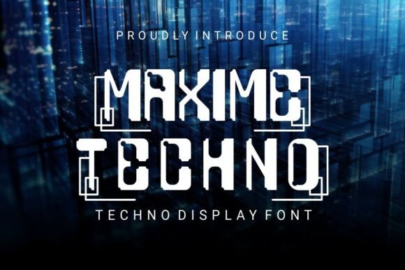 Maxime Techno Font for Editorial Design