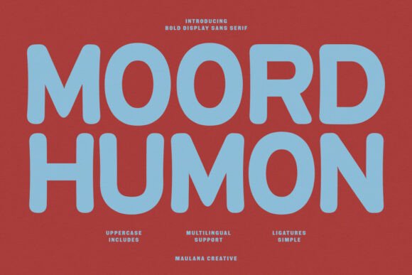 Moord Humon: A Playful Sans Serif Font for Editorial Design
