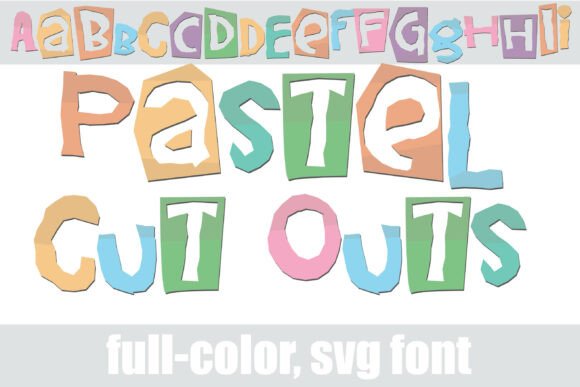 Pastel Cut Outs: A Soft Touch for Creative Typography