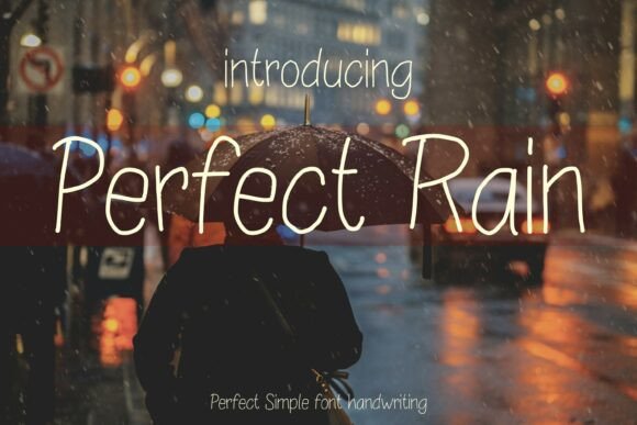 Perfect Rain Font for Polished Branding