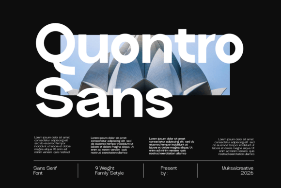 Quantro Sans for Modern Campaign Design