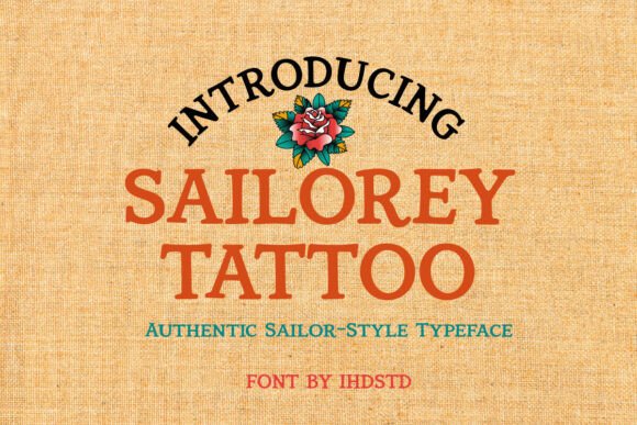 Sailorey Tattoo: A Nautical Serif Font for Web Design