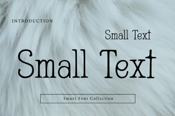 Small Text Font for Business Branding and Design