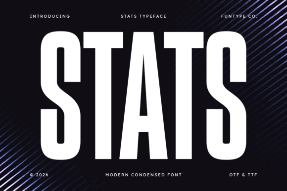 Stats: A Bold Font for Modern Branding