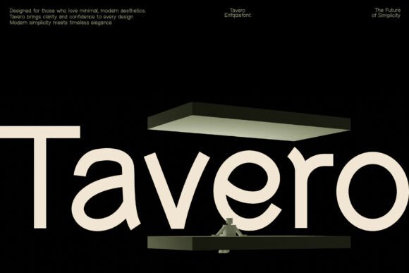 Tavero: A Modern Font for Handmade Creations