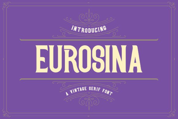 Testing Eurosina for a Vintage-Inspired Brand Identity