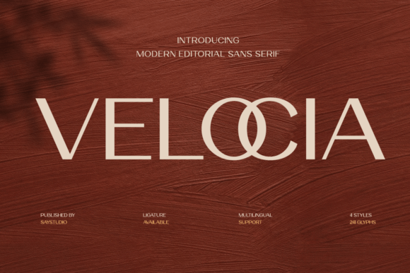 Velocia: A Modern Sans Serif for Handmade Creations