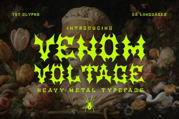 Venom Voltage Font for Bold Web Design