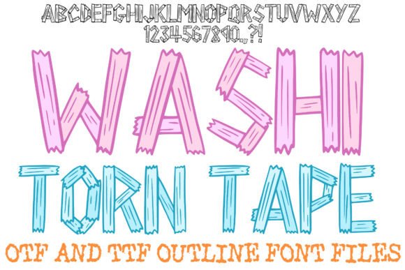 Washi Torn Tape: A Charming Font for Editorial Design